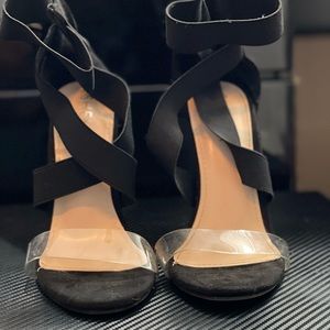 Black stiletto heels